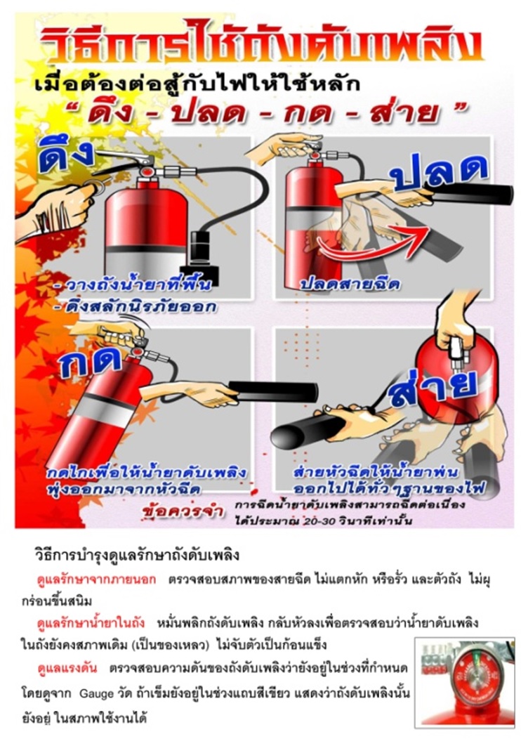 อบรมดับเพลิง